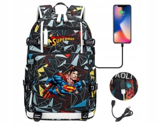 Superman - 2-komorový batoh veľký USB Superman Supermen