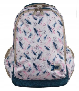Detský batoh - Batoh 2-komorný st.right BP-47 BOHO perie