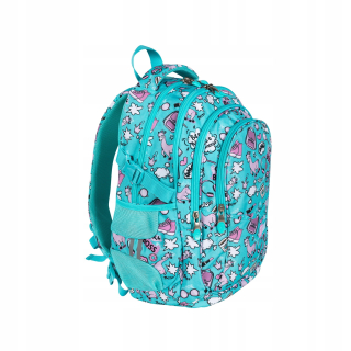 Školský batoh, taška - BACKPACK 4 Komorowe BP1 Pastel Lamas pastel llama