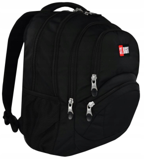 Školský batoh, taška - 4-komorný batoh bp5 st.black, st.right