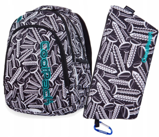 Školský batoh, taška - Backpack Coolpack Prime skrutky 25319 + Sachet + Latar