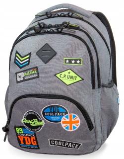 Školský batoh, taška - BACKPACK COOLPACK CP BADESS GRAY 30L BENTLEY XL 2019