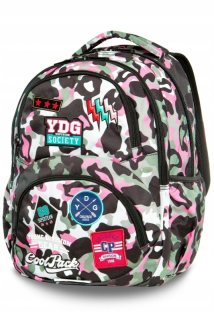 Školský batoh, taška - BACKPACK COOLPACK CP CAMO RUKOVÉ DOHODY 27L DART 2019