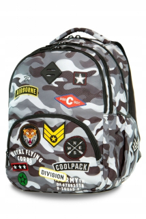 Školský batoh, taška - BACKPACK COOLPACK CP GRAY MORO 30L Bentley 2019