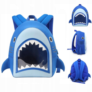 Detský batoh - Backpack pre deti do materskej školy 3D žralok