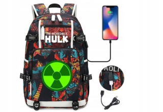 HULK - Batoh pre dievčatá Big USB Marvel Hulk