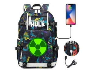 HULK - Batoh Large Large USB Marvel HULK