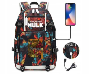 HULK - Batoh Dve priehradky Veľké USB Marvel HULK