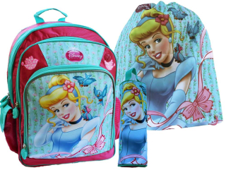 Popoluška - Backpack princezná cinderella pre dievča