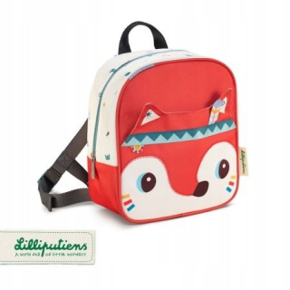 Detský batoh - BACKPACK LISICZKA ALICE RED, BEIGE