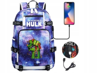 HULK - Veľký USB mestský batoh Marvel HULK