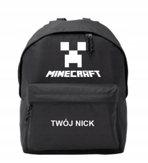 MINECRAFT - Batoh Minecraft, Black, High (PL), vaša prezývka