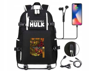 HULK - Ortopedický batoh Large USB Marvel HULK