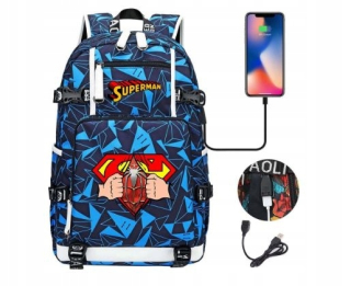 Superman - Ortopedický batoh veľký USB superman superman