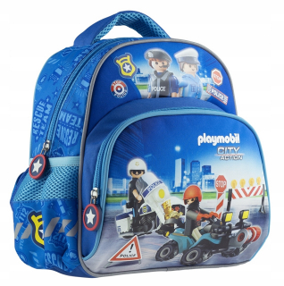 Detský batoh - Backpack PlayMobil do Kindergarten Tour Polícia