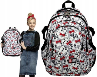 Školský batoh, taška - Backpack pes domáce zvieratá 4 kOM. BP 01 ST. Správny