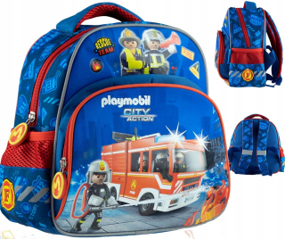 Detský batoh - BACKPACK BACKPACK PLAYMOBIL FIREFIGHTER DO KINDERGARTEN