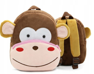 Detský batoh - Plush batoh pre Preschooler Monkey Bathpack