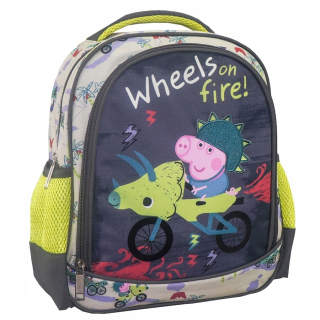 Pepa Pig - Peppa Backpack, George 27 x 31 x 10 cm šedá