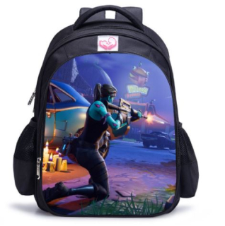 Školský batoh, taška - Školský batoh Fortnite 3D hra