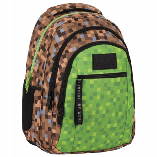 Školský batoh, taška - Školský batoh hra Minecraft Pixele