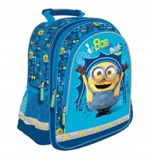 Mimoni - Školský batoh Minionki Blue Majewski ..