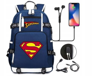 Superman - Backpack School Big USB Superman Superman