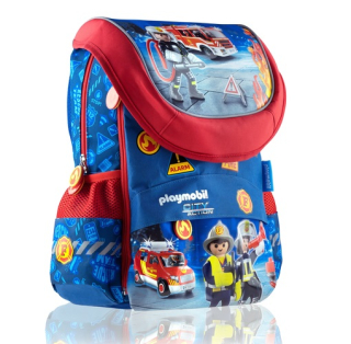 Aktovka školská taška - Backpack School Bag PlayMobil Fire Brigade