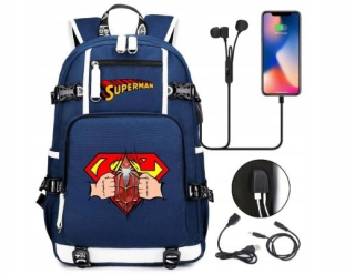 Superman - Backpack 3D vzory Veľký USB Superman Supermen