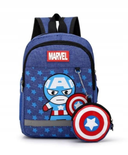 Detský batoh - BACKPACK PRE KINDERGARTENU Kapitán Ameriky + peňaženka