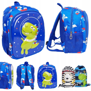 Detský batoh - Kindergarten Backpack pre chlapca na 3D výlet