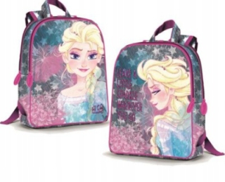 Elsa Frozen - Obojstranný batoh. Osobné zamrznuté. Pozemok ľadu