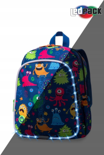 Detský batoh - Detský batoh Bobby CoolPack LED Funny Monsters
