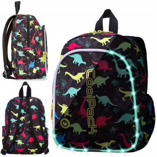 Školský batoh, taška - Detský batoh Bobby Dinosaury LED CoolPack
