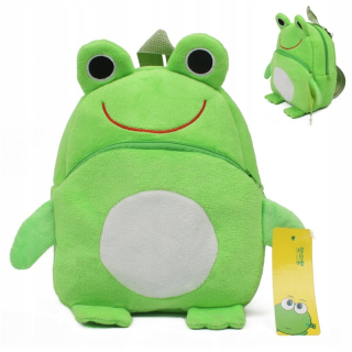 Detský batoh - DETSKÝ BACKPACK FROG - PLUSH 23 x 20 x 9 cm