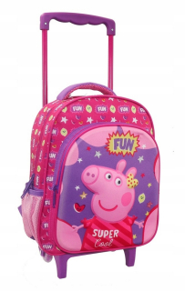 Pepa Pig - Batoh na kolesách 3D prasiatko Peppa 27x31x10 cm