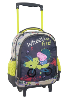 Pepa Pig - Batoh na kolesách Peppa prasa, George 27x31x10 cm
