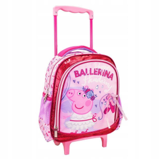 Pepa Pig - Batoh na kolieskach PEPPA, PINK 27X31X10CM