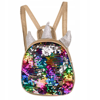 Detský batoh - Batoh Preschooler Sequin Unicorn Rainbow