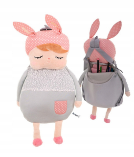 Detský batoh - Batoh Preschooler Plush Dolls Grey Metoo 40