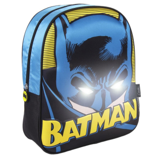 Detský batoh - Osobný batoh 3D Batman žiariace oči LED
