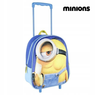 Mimoni - 3D školský batoh s gombikovými kolesami
