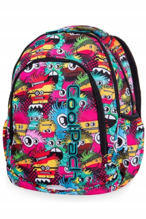 Školský batoh, taška - Coolpack prime školský batoh - wiggly oči ružové,