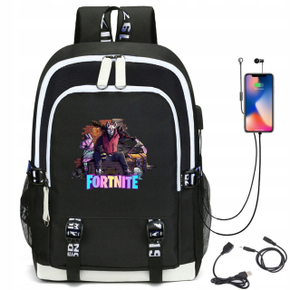 Školský batoh, taška - Fortnite školský batoh s USB nabíjaním