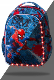 Školský batoh, taška - LED Školský batoh 1-4 Class Spiderman Coolpack