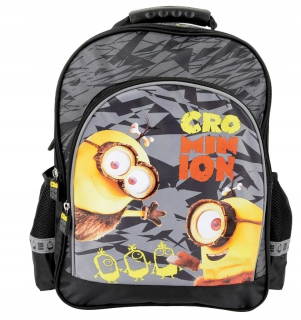 Mimoni - Školský batoh. Minionové jaskyne. Čierna
