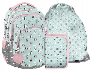 Školský batoh, taška - Panda SchoolBag School Bathpack pre dievča 1-3