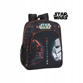 STAR WARS - Školský batoh hviezda vojny tmavý bočný čierny pom