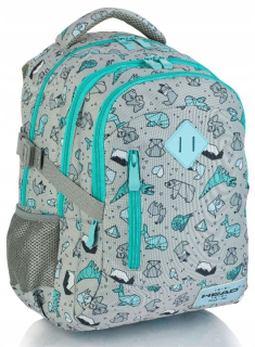 Školský batoh, taška - Školské batoh Zvieratá 3 Chambers 24L Head