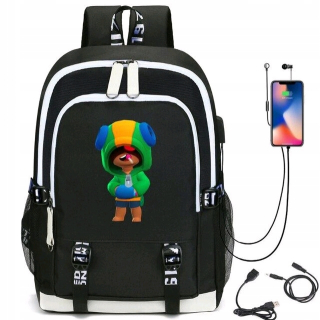 Školský batoh, taška - Brawl Leon USB školský batoh